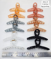 Impression Stylish Colored Plastic Hair Clutcher (Pack of 12)